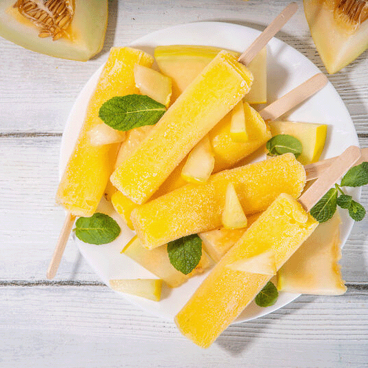 Mehr Informationen zum Thema: Gelbes Meloneneis